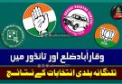 تانڈور کے بلدی انتخابات میں 19 وارڈس  پر  کامیابی کیساتھ کانگریس کی شاندار  کامیابی،  بی آر  ایس کو 12 نشستوں پر  کامیابی  حاصل